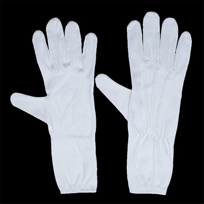 Custom White Long Elastic Cuff Military Gloves